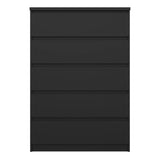 Wooden Chest Of 5 Drawers - Naia