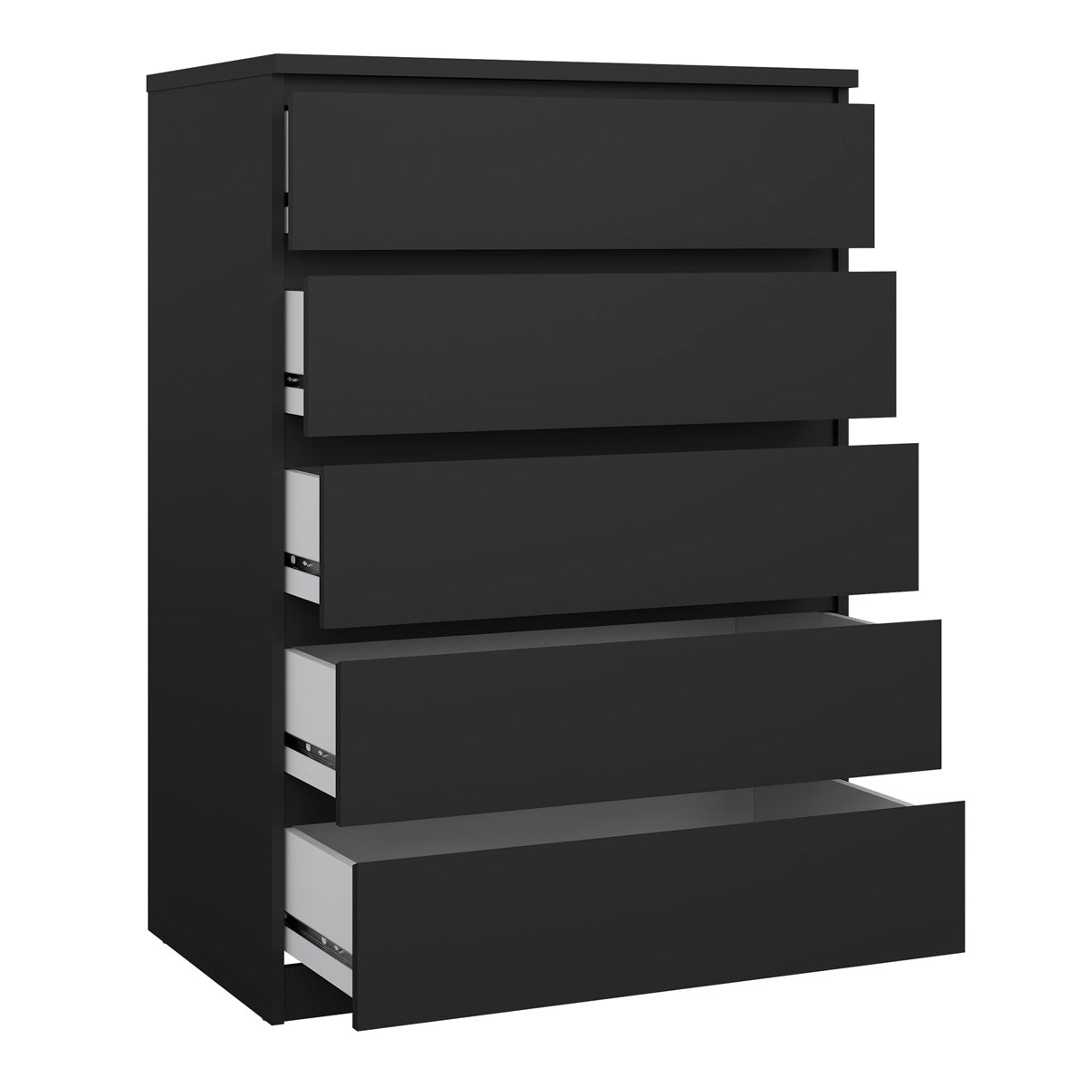 Wooden Chest Of 5 Drawers - Naia
