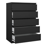 Wooden Chest Of 5 Drawers - Naia