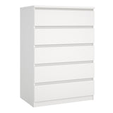 Wooden Chest Of 5 Drawers - Naia