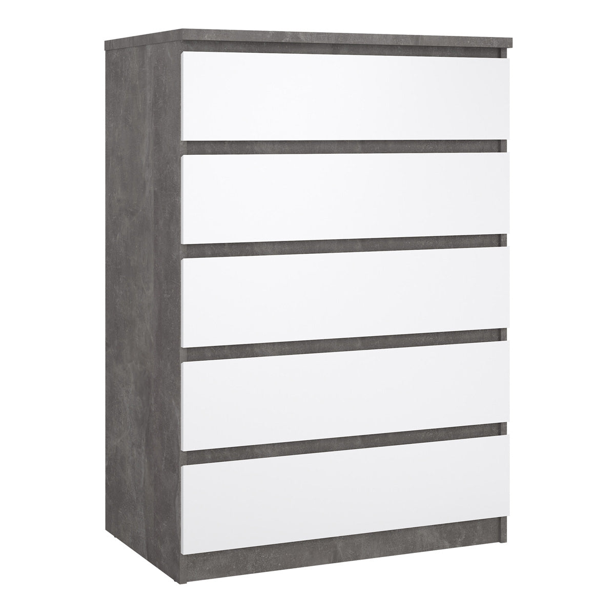 Wooden Chest Of 5 Drawers - Naia