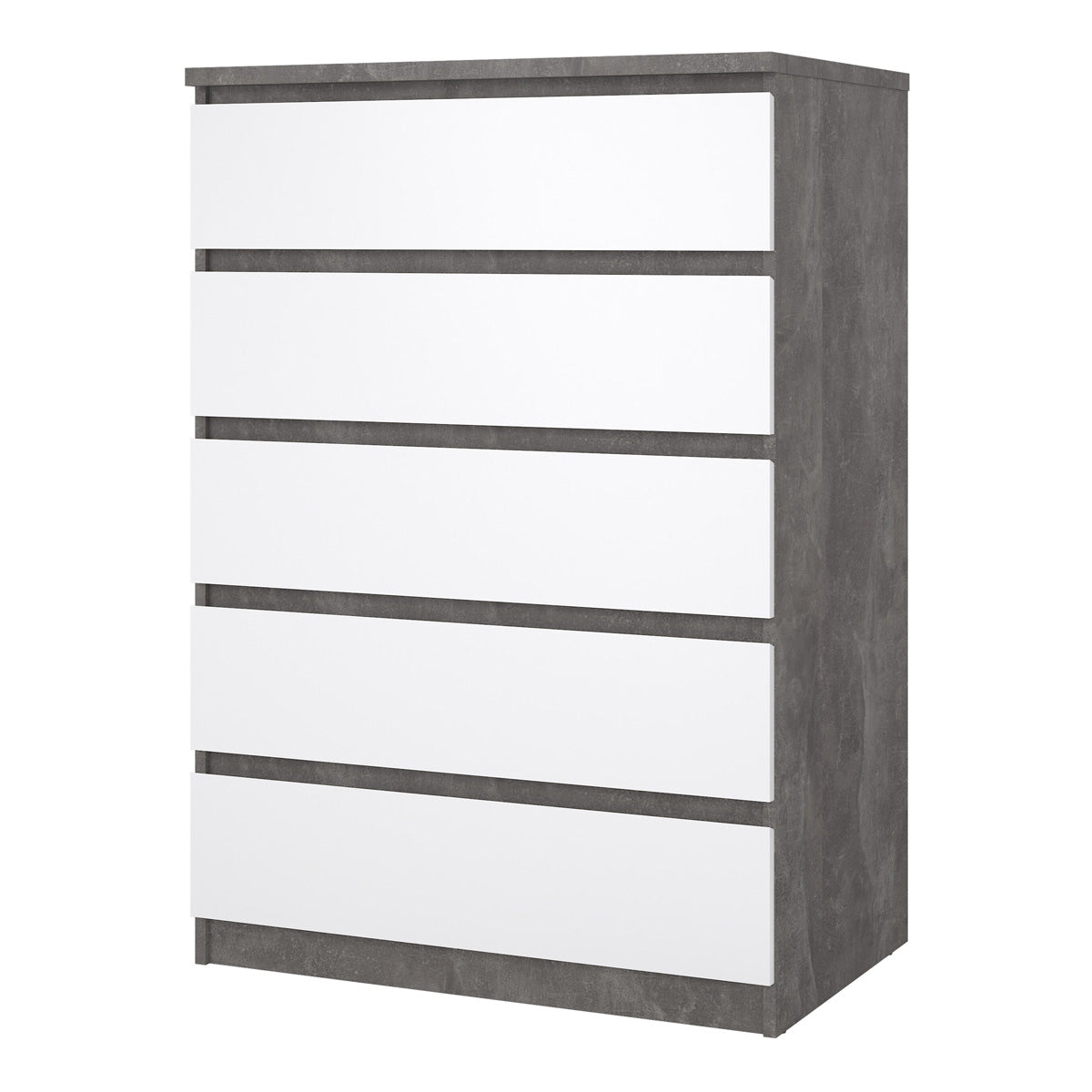Wooden Chest Of 5 Drawers - Naia