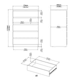 Wooden Chest Of 5 Drawers - Naia