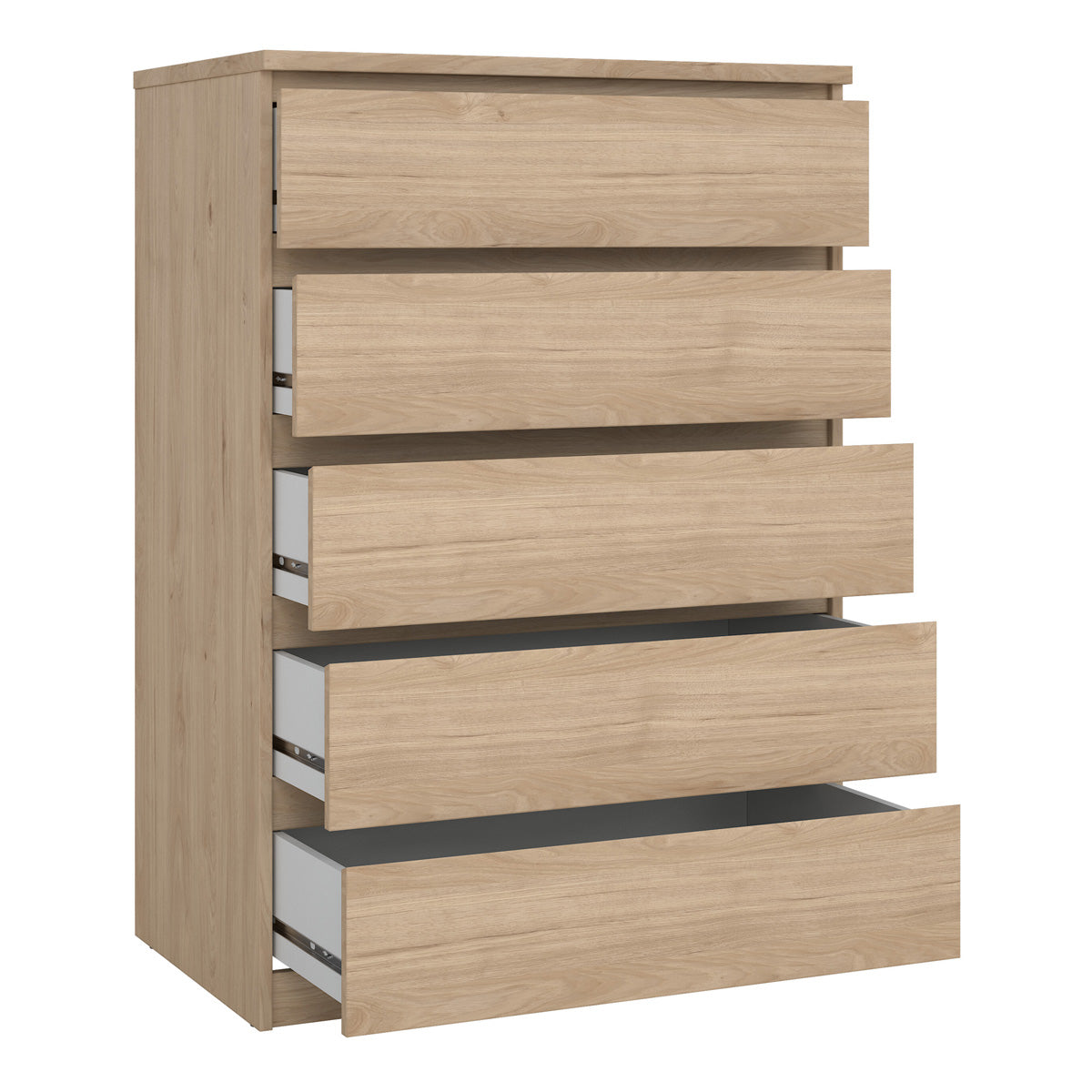 Wooden Chest Of 5 Drawers - Naia
