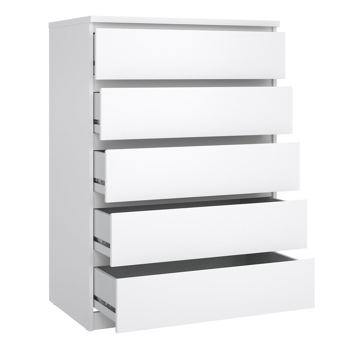 Wooden Chest Of 5 Drawers - Naia