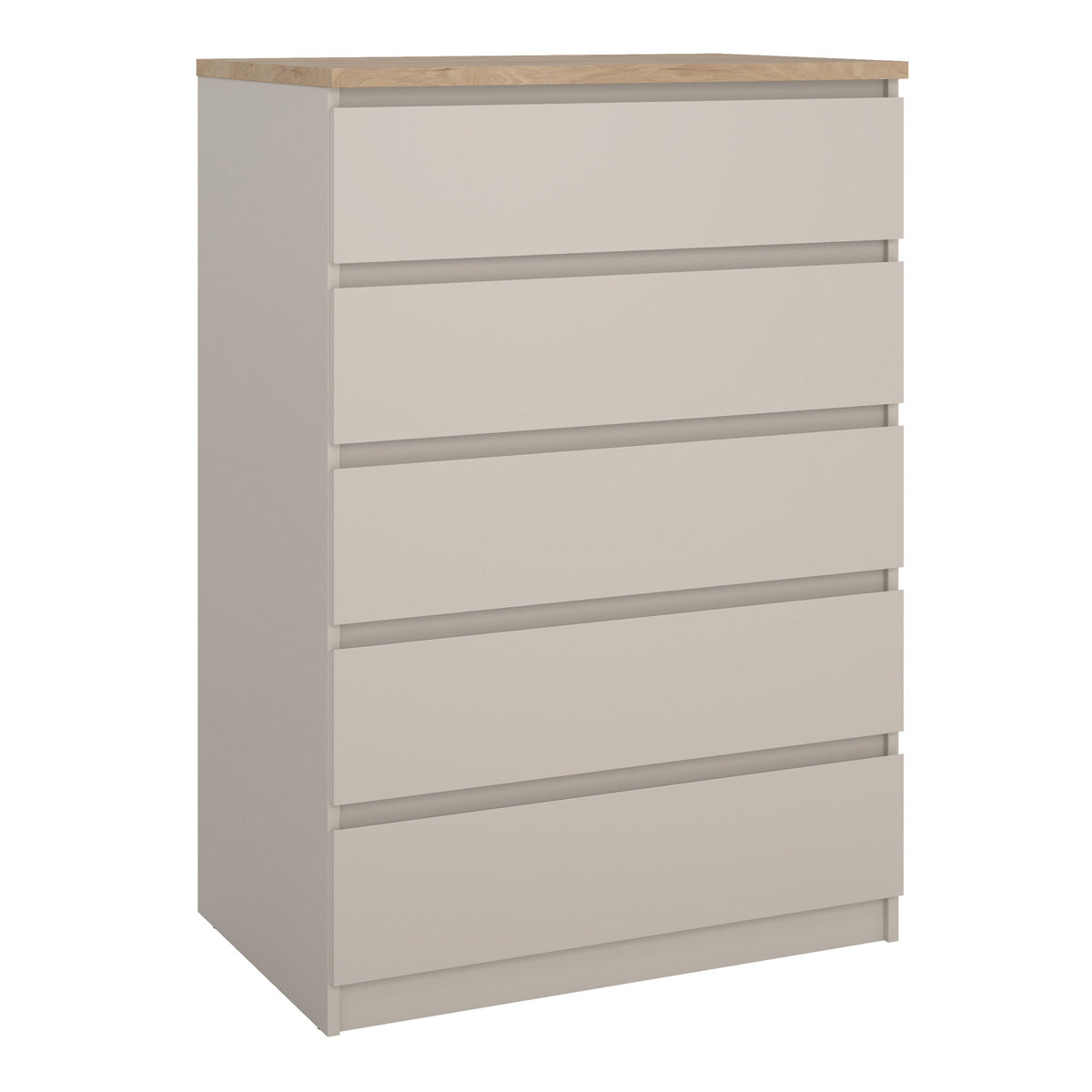 Wooden Chest Of 5 Drawers - Naia