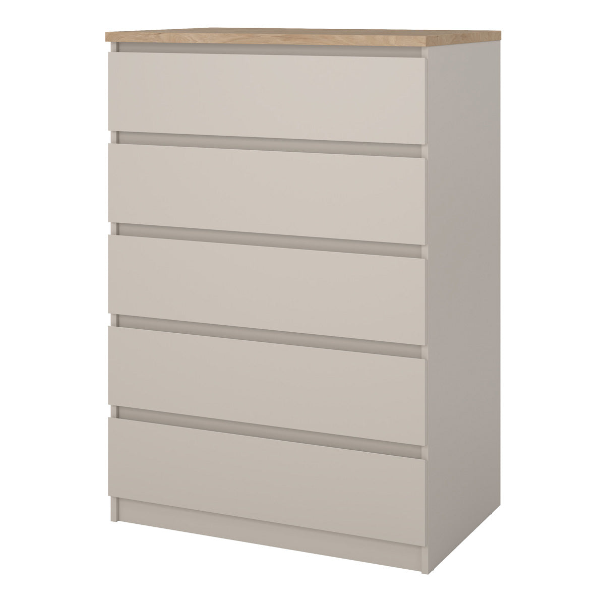 Wooden Chest Of 5 Drawers - Naia