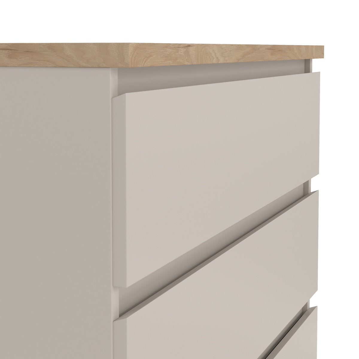 Wooden Chest Of 5 Drawers - Naia