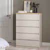 Wooden Chest Of 5 Drawers - Naia
