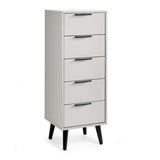 Wooden Chest Of 5 Drawers Narrow - Alba