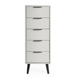 Wooden Chest Of 5 Drawers Narrow - Alba