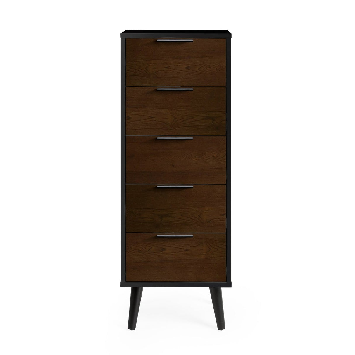 Wooden Chest Of 5 Drawers Narrow - Alba