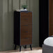 Wooden Chest Of 5 Drawers Narrow - Alba