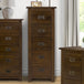 Wooden Chest Of 5 Drawers Narrow - Boston