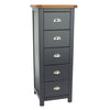 Wooden Chest Of 5 Drawers Narrow - Dunkeld