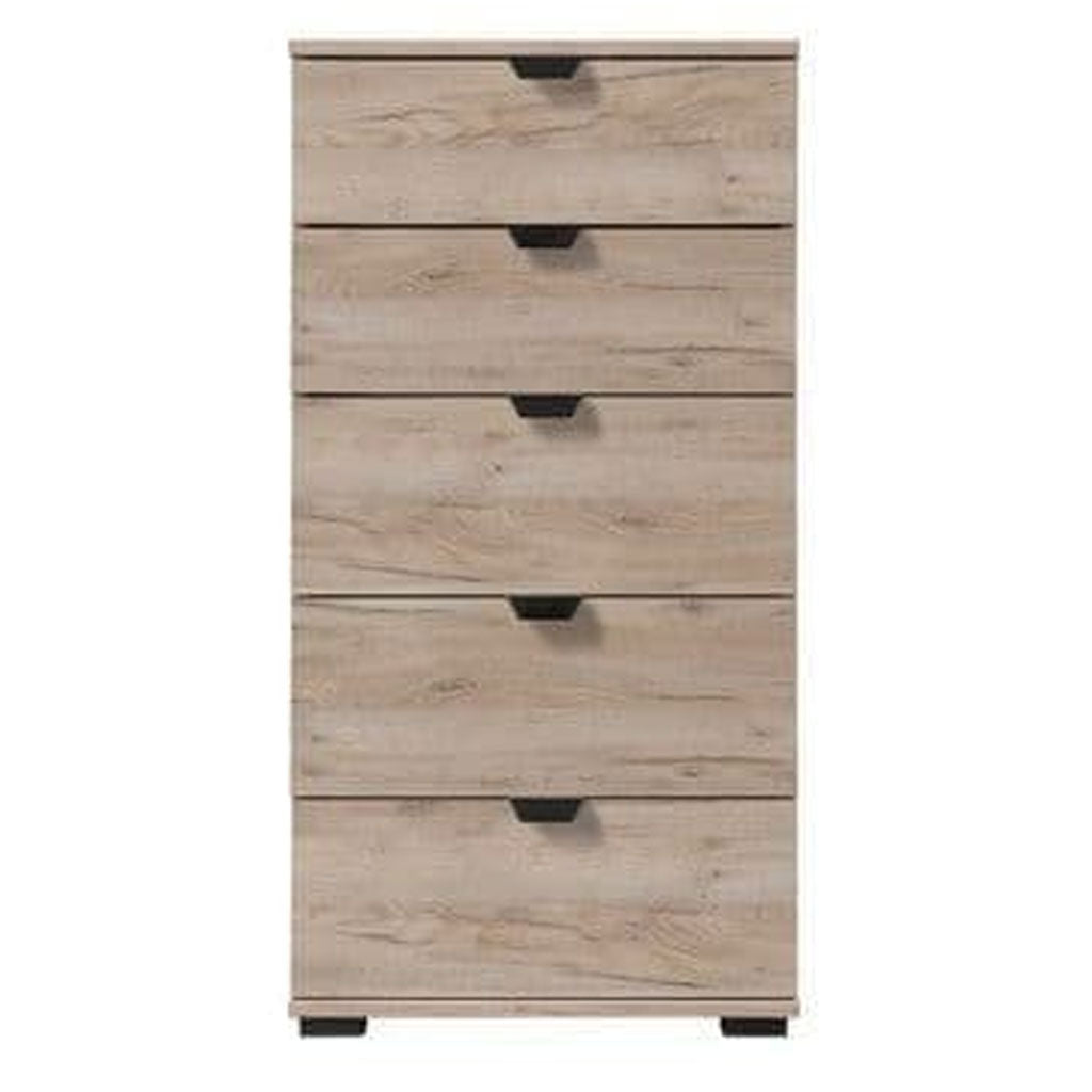 Wooden Chest Of 5 Drawers Narrow - Lima