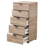 Wooden Chest Of 5 Drawers Narrow - Lima
