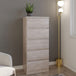 Wooden Chest Of 5 Drawers Narrow - Malvern