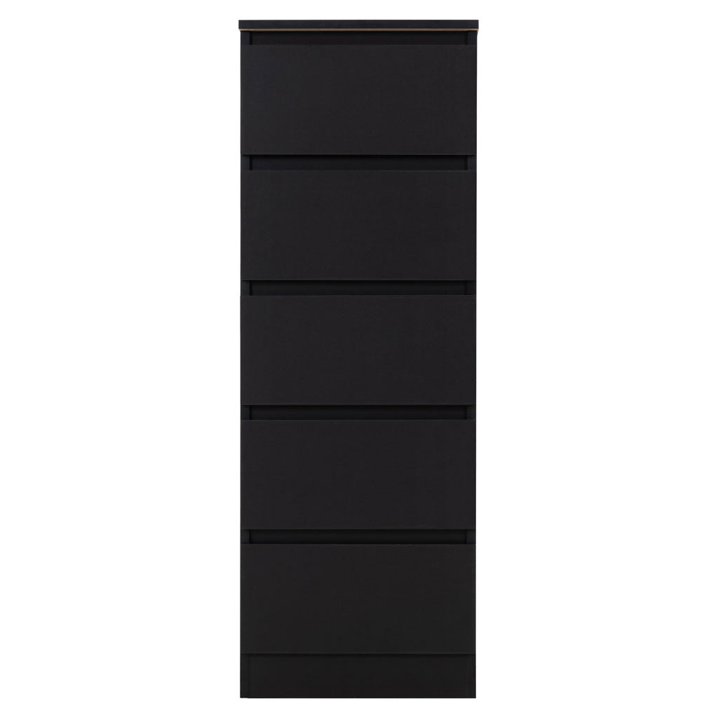 Wooden Chest Of 5 Drawers Narrow - Malvern