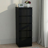 Wooden Chest Of 5 Drawers Narrow - Malvern