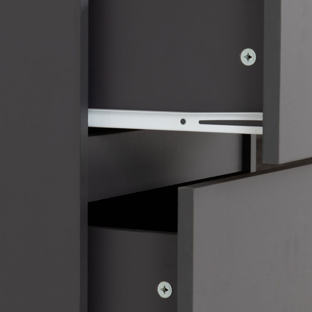 Wooden Chest Of 5 Drawers Narrow - Malvern