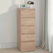 Wooden Chest Of 5 Drawers Narrow - Malvern