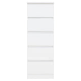 Wooden Chest Of 5 Drawers Narrow - Malvern