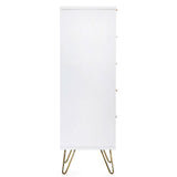 Wooden Chest Of 5 Drawers Narrow - Murano