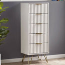 Wooden Chest Of 5 Drawers Narrow - Murano