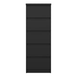 Wooden Chest Of 5 Drawers Narrow - Naia