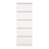 Wooden Chest Of 5 Drawers Narrow - Naia