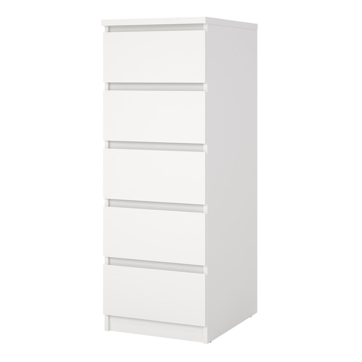Wooden Chest Of 5 Drawers Narrow - Naia