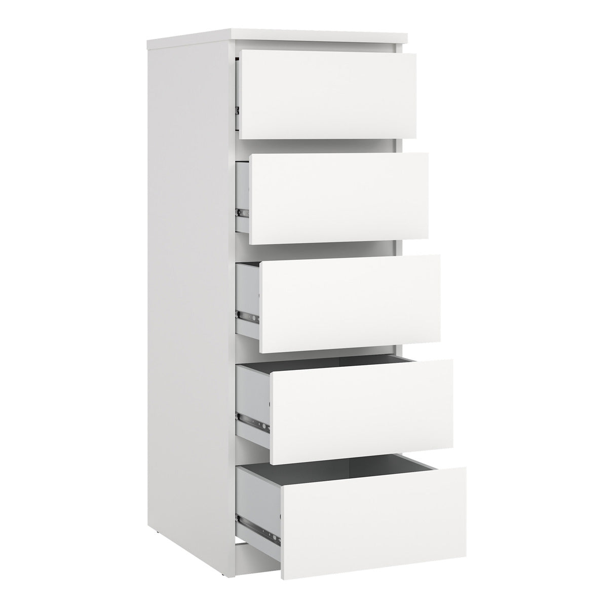 Wooden Chest Of 5 Drawers Narrow - Naia