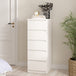 Wooden Chest Of 5 Drawers Narrow - Naia