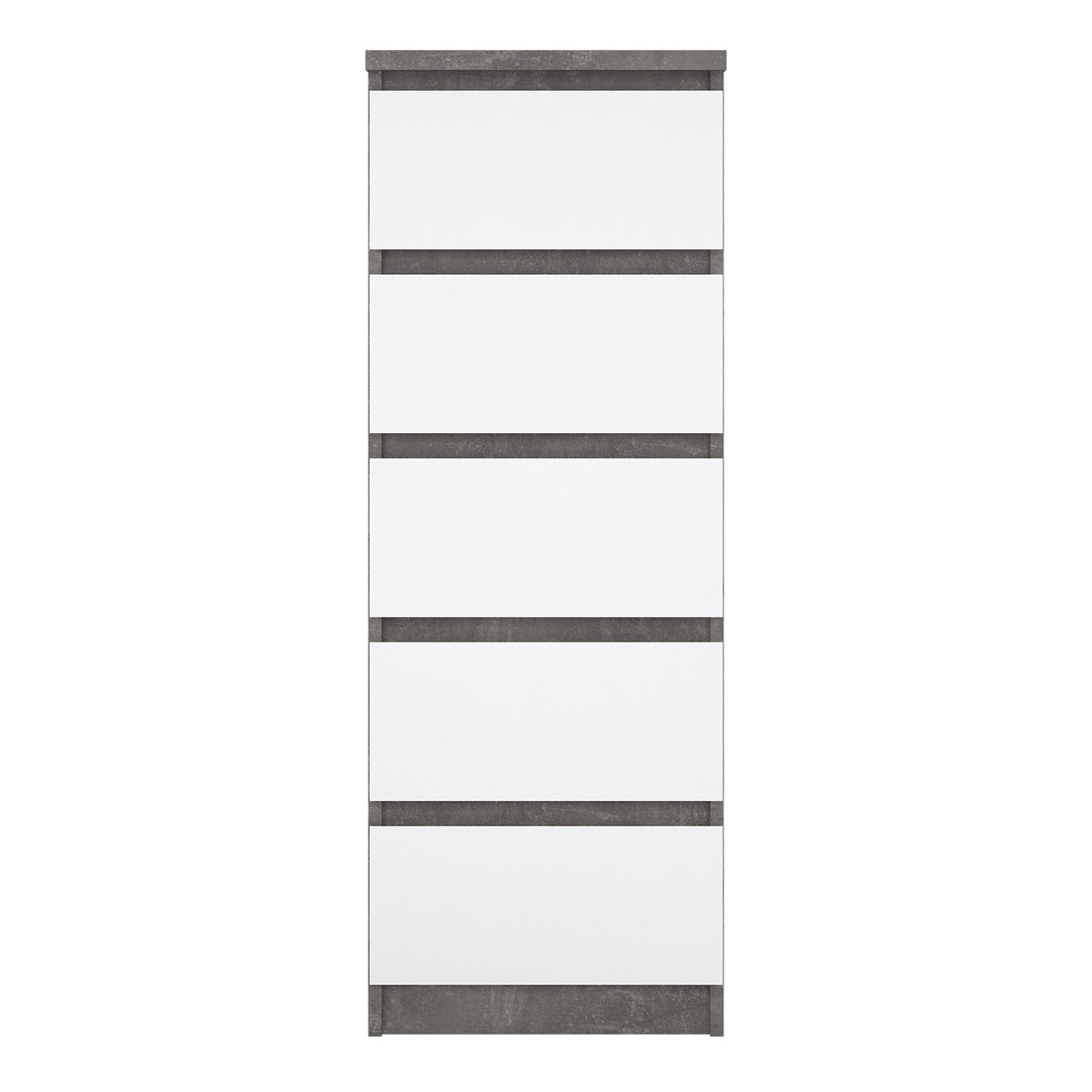 Wooden Chest Of 5 Drawers Narrow - Naia