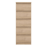 Wooden Chest Of 5 Drawers Narrow - Naia