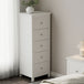 Wooden Chest Of 5 Drawers Narrow - Nairn
