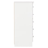 Wooden Chest Of 5 Drawers Narrow - Nevada