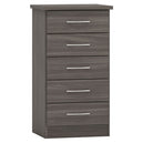 Wooden Chest Of 5 Drawers Narrow - Nevada