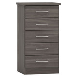 Wooden Chest Of 5 Drawers Narrow - Nevada