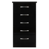 Wooden Chest Of 5 Drawers Narrow - Nevada