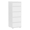 Wooden Chest Of 5 Drawers Narrow - Nova