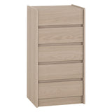 Wooden Chest Of 5 Drawers Narrow - Paris