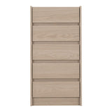 Wooden Chest Of 5 Drawers Narrow - Paris