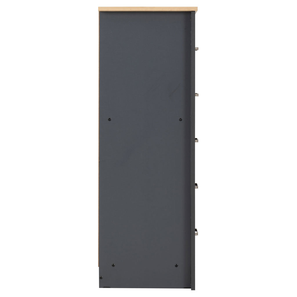 Wooden Chest Of 5 Drawers Narrow - Portland