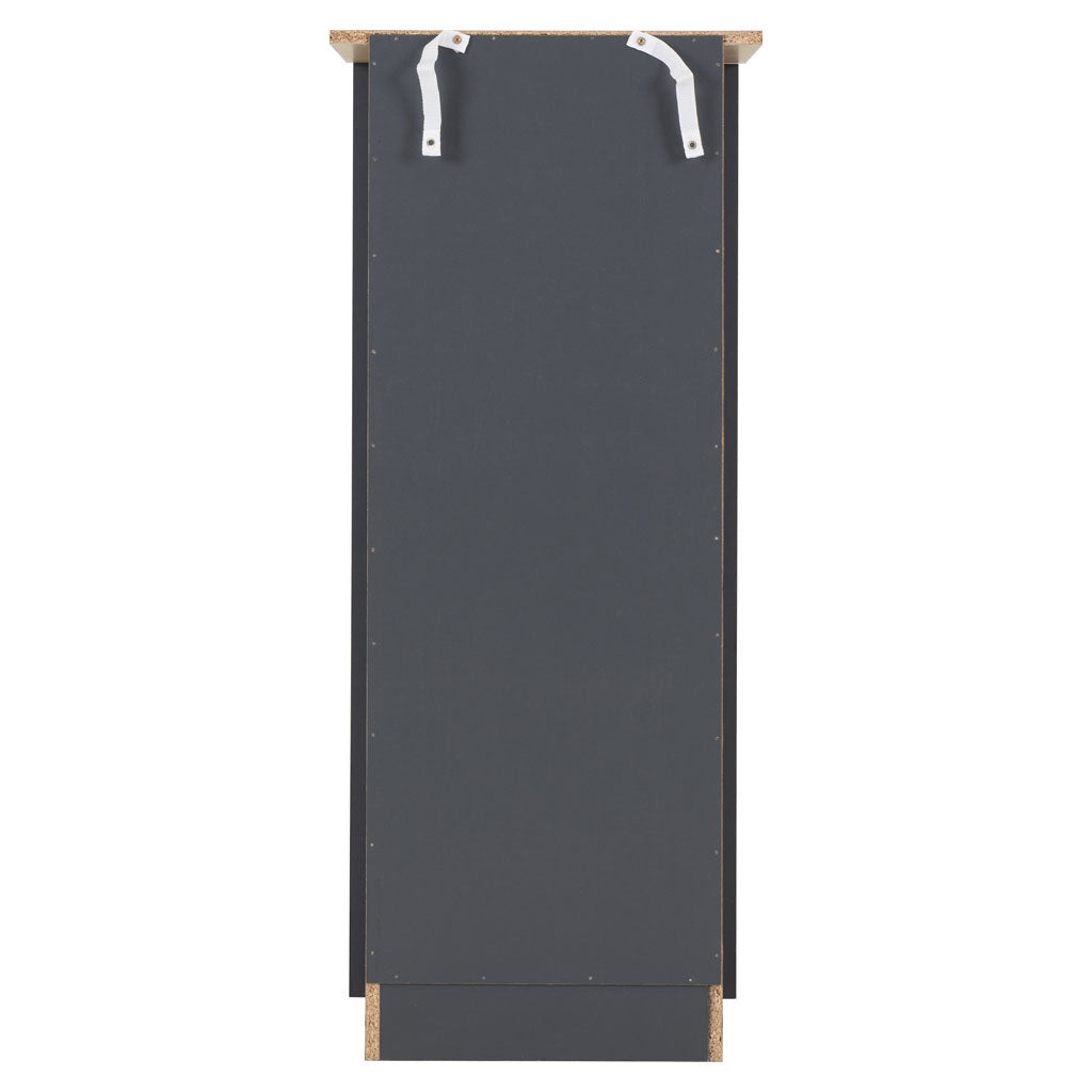 Wooden Chest Of 5 Drawers Narrow - Portland