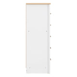 Wooden Chest Of 5 Drawers Narrow - Portland