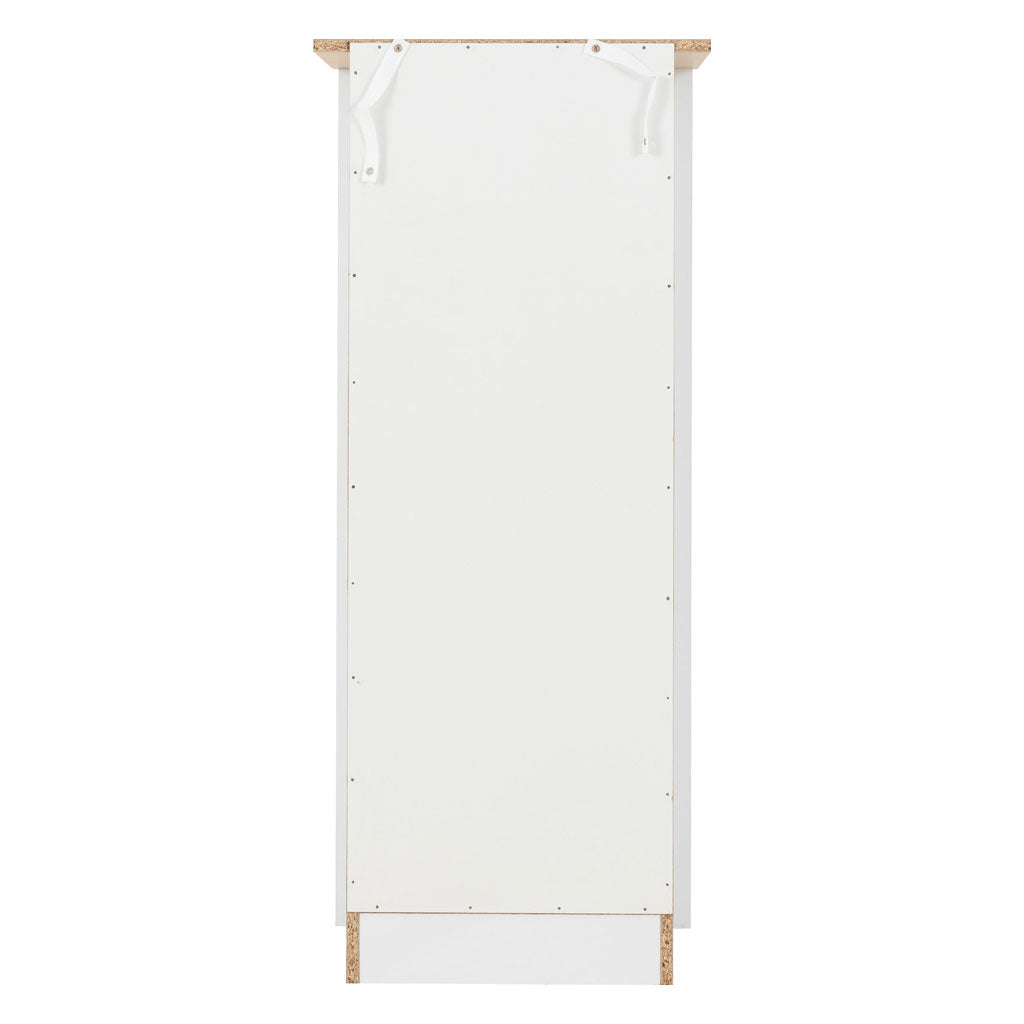 Wooden Chest Of 5 Drawers Narrow - Portland