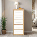 Wooden Chest Of 5 Drawers Narrow - Seville