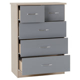 Wooden Chest Of 5 Drawers - Nevada